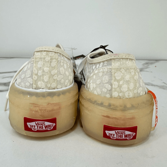 Vans Old Skool Tapered Modular Sneakers Mesh Polka Dot Cream Size 6 - Picture 9 of 14